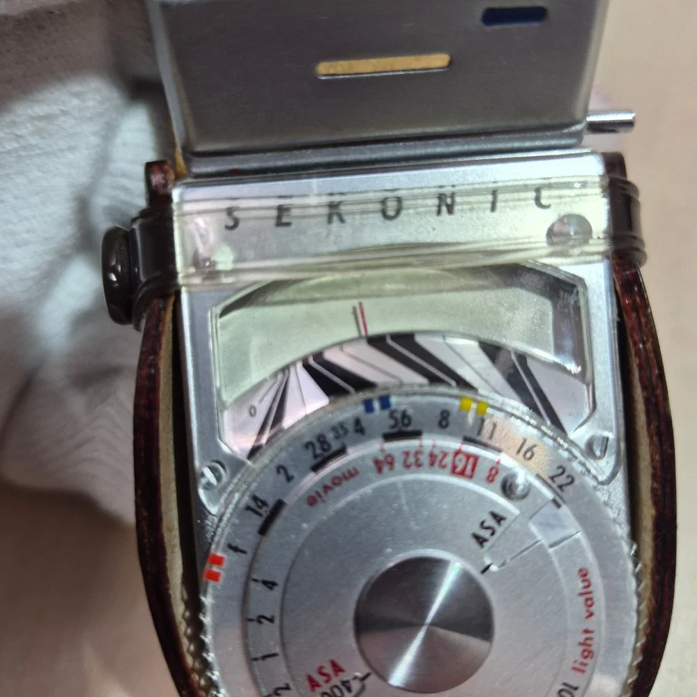 Sekonic L-8 Light Meter Vintage Analog Camera Accessory Leather Case‎
